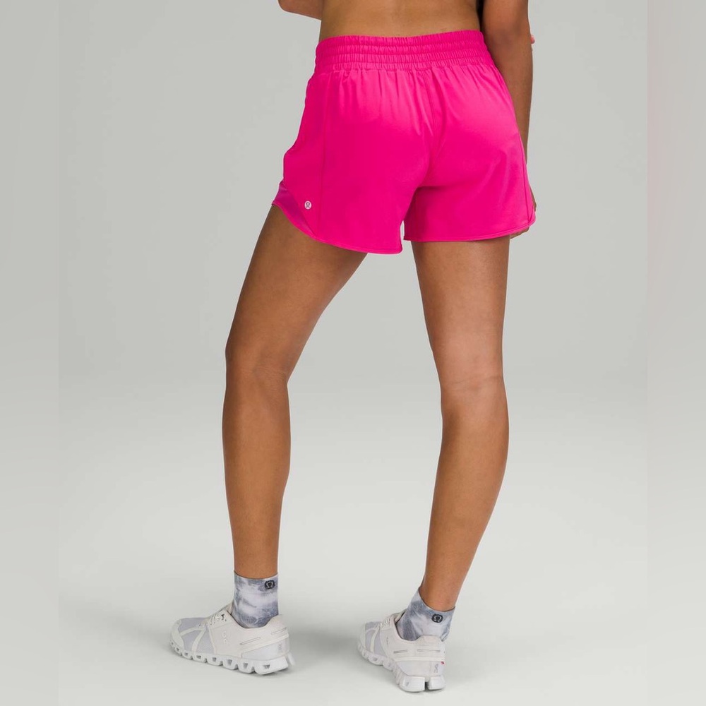lululemon athletica Sonic Pink Hotty Hot Shorts | Low rise 4” inseam